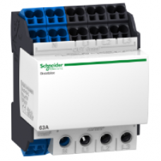 04041 - Linergy DX 4P distribution block 63A - 4 modules - 24 holes quick connect bottom, Schneider Electric