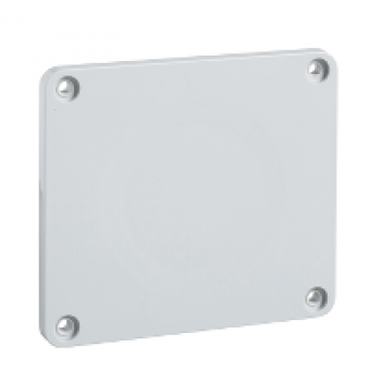 13137 - 90 x 100 mm plate - for 65 x 65 or 75 x 75 mm outlet, Schneider Electric
