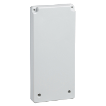13143 - 103 x 225 mm plate - for 65 x 65 outlet or pushbuttons, Schneider Electric