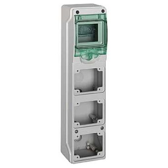 13177 - Kaedra - for power outlet - 3 openings - 1 x 4 modules, Schneider Electric