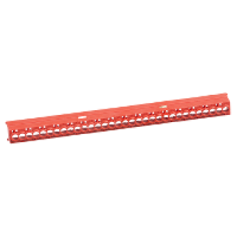13585 - IP2 cover for 16 22 and 32 holes terminal block - red, Schneider Electric