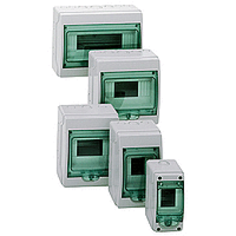 13975 - mini Kaedra - for modular device - 1 openings - 3 modules, Schneider Electric