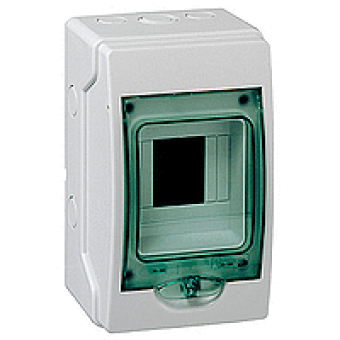 13976 - mini Kaedra - for modular device - 1 openings - 4 modules, Schneider Electric