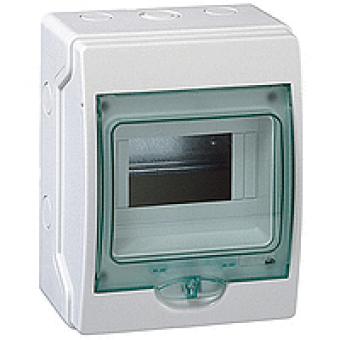 13977 - mini Kaedra - for modular device - 1 openings - 6 modules, Schneider Electric