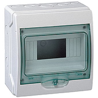 13978 - mini Kaedra - for modular device - 1 openings - 8 modules, Schneider Electric