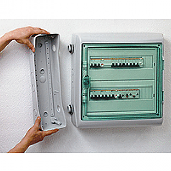 13984 - Kaedra - for modular device - 2 x 18 modules - 1+1 terminal blocks, Schneider Electric