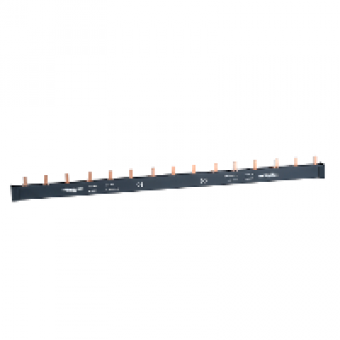 14813 - Acti 9 - comb busbar cut - 3P - type 3L - 27 mm pitch - 22 modules - 125A, Schneider Electric