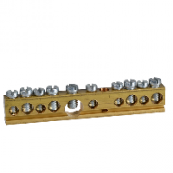 14964 - Terminal block - 80 A - 10 holes, Schneider Electric