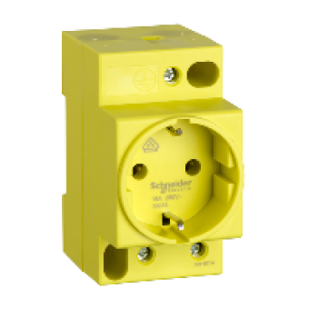 15033 - DIN socket iPC - 2P+E - 16A - 250VAC - KEMA VDE 0620 - german std, Schneider Electric