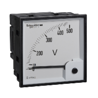16075 - voltmeter VLT PowerLogic - 96 x 96 - ferromagnetic - 0..500 V, Schneider Electric