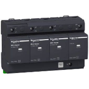 16363 - PRD1 Master modular surge arrester - 3 poles + N - 350V - with remote transfer, Schneider Electric