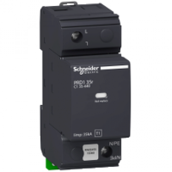 16649 - PRD135r modular surge arrester - 1 pole - 440V - with remote transfer, Schneider Electric