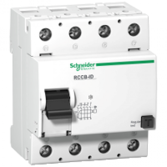 16907 - residual current circuit breaker ID Fi - 4 poles - 125 A - class AC 300mA, Schneider Electric