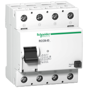16921 - residual current circuit breaker ID si - 4 poles - 125 A - class A 300 mA, Schneider Electric