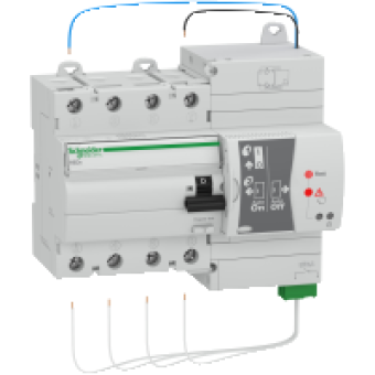 18268 - RCCB with re-closer - RED - 4 poles - 60 A - class A - 30 mA, Schneider Electric