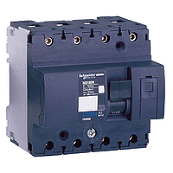 18864 - NG125 - circuit breaker - NG125L - 4P - 63A - D curve, Schneider Electric