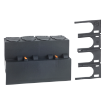 19075 - terminal shield - 3 poles - for NG125 and Vigi NG125, Schneider Electric