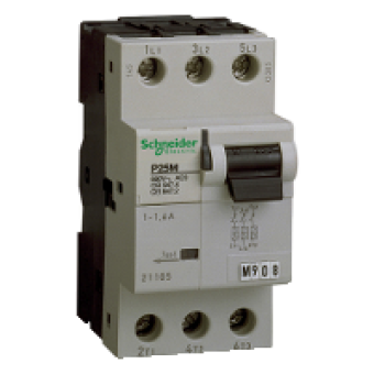 21106 - P25M - circuit breaker - P25M - 3P - 2.5A - curve, Schneider Electric
