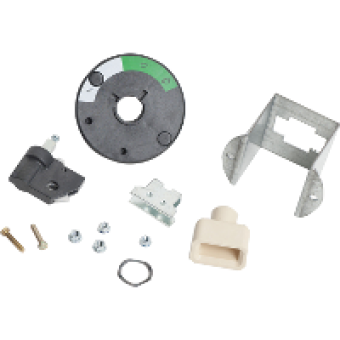 27047 - Front rotary handle C60 / 120 and NC45 / 100 / 125 - black handle, Schneider Electric
