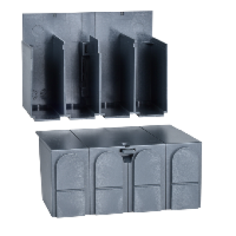 28958 - 2 terminal shields - 3 poles/4 poles - for INS100...160, Schneider Electric