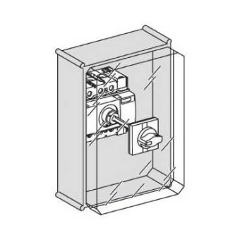 28968 - weatherproof enclosure - red handle - plastic, Schneider Electric