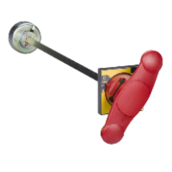 31053 - Front rotary handle - red handle - for INS/INV320…630 & INSJ400, Schneider Electric