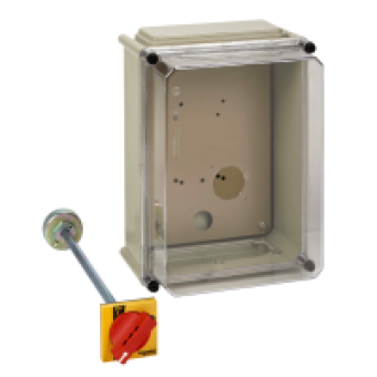 31205 - weatherproof enclosure - red handle - plastic - 270x360 mm, Schneider Electric