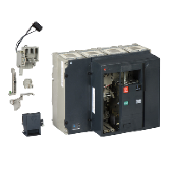 33284 - circuit breaker Compact NS800N - 800 A - 4 poles - fixed - without trip unit, Schneider Electric