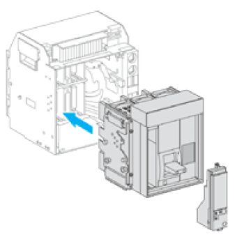 33335 - circuit breaker Compact NS800H - 800 A - 4 poles - drawout - without trip unit, Schneider Electric