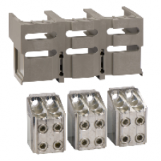 33640 - 3 connectors - < 1250A - for 4 x 240 mm² - bare cables and 1 connector shield, Schneider Electric