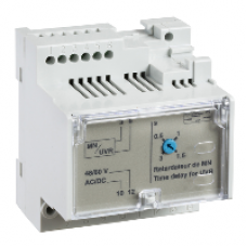 33680 - adjustable time delay relay for voltage release MN - 48/060 V AC/DC, Schneider Electric