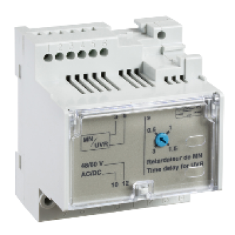 33685 - non - adjustable time delay relay for voltage release MN - 200/250 V AC/DC, Schneider Electric