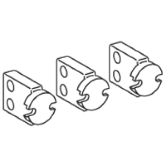 33738 - rear connection downside mounting - 4 poles - for NS 630b..1600 cradle, Schneider Electric