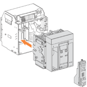 47241 - circuit breaker Masterpact NT16H2 - 1600 A - 3 poles - drawout - w/o trip unit, Schneider Electric