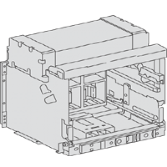 48407 - chassis for drawout NW3200 - H1 H10 H2 H3 HA HA10 HF - 4 poles - 3200 A, Schneider Electric