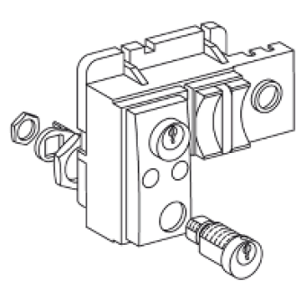 48545 - Profalux lock + adaptation kit - for NW - OFF position Locking - 1 key, Schneider Electric