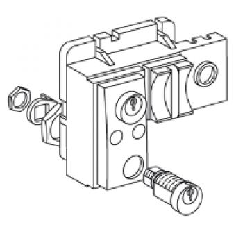 48546 - Profalux 2 lock + adaptation kit - for NW - OFF position Locking - same keys, Schneider Electric