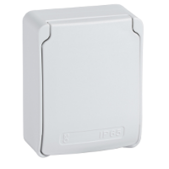 81142 - RJ 45 support 65 x 85 - with 1 adapter RJ45 Infra+ - IP65, Schneider Electric