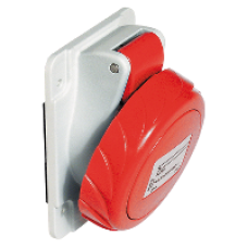 81283 - PratiKa industrial socket - 63 A - 3P + N + E - 380...415 V AC - IP67, Schneider Electric
