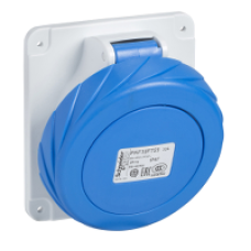 81290 - PratiKa industrial socket - 125 A - 2P + E - 200...250 V AC - IP67, Schneider Electric