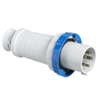 81380 - PratiKa wander plug - straight - 63 A - 3P + N + E - 200...250 V AC - IP67, Schneider Electric