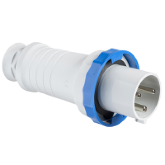 81390 - PratiKa wander plug - straight - 125 A - 2P + E - 200...250 V AC - IP67, Schneider Electric