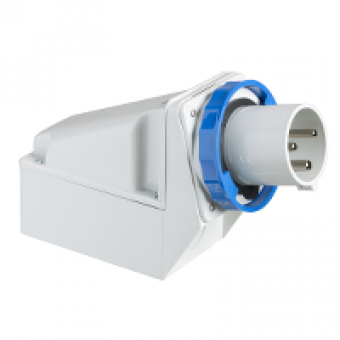81590 - PratiKa industrial plug - 125 A - 2P + E - 200...250 V AC - IP67, Schneider Electric