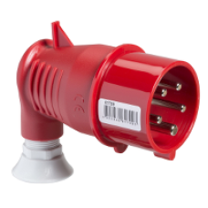81709 - PratiKa wander plug - 90° angled - 16 A - 3P + N + E - 380...415 V AC - IP44, Schneider Electric
