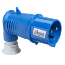 81716 - PratiKa wander plug - 90° angled - 32 A - 2P + E - 200...250 V AC - IP44, Schneider Electric