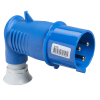 81716 - PratiKa wander plug - 90° angled - 32 A - 2P + E - 200...250 V AC - IP44, Schneider Electric