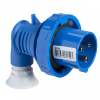 81766 - PratiKa wander plug - 90° angled - 32 A - 2P + E - 200...250 V AC - IP67, Schneider Electric