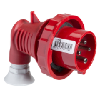 81771 - PratiKa wander plug - 90° angled - 32 A - 3P + N + E - 380...415 V AC - IP67, Schneider Electric