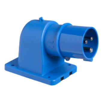81804 - PratiKa industrial plug - 16 A - 2P + E - 200...250 V AC - IP44, Schneider Electric