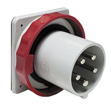 81883 - PratiKa plug - straight - 63A - 3P + N + E - 380...415 V AC - IP67 - panel, Schneider Electric